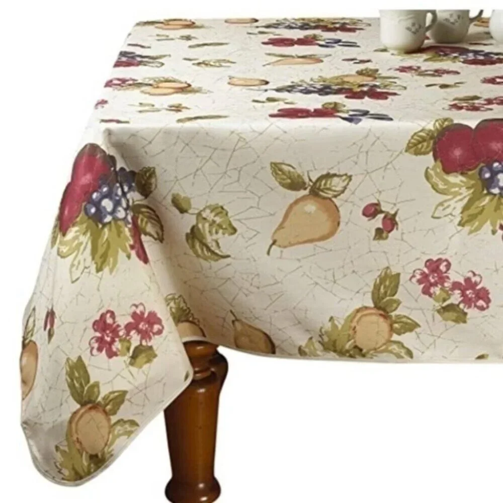 60” Round European Vintage Tablecloth
